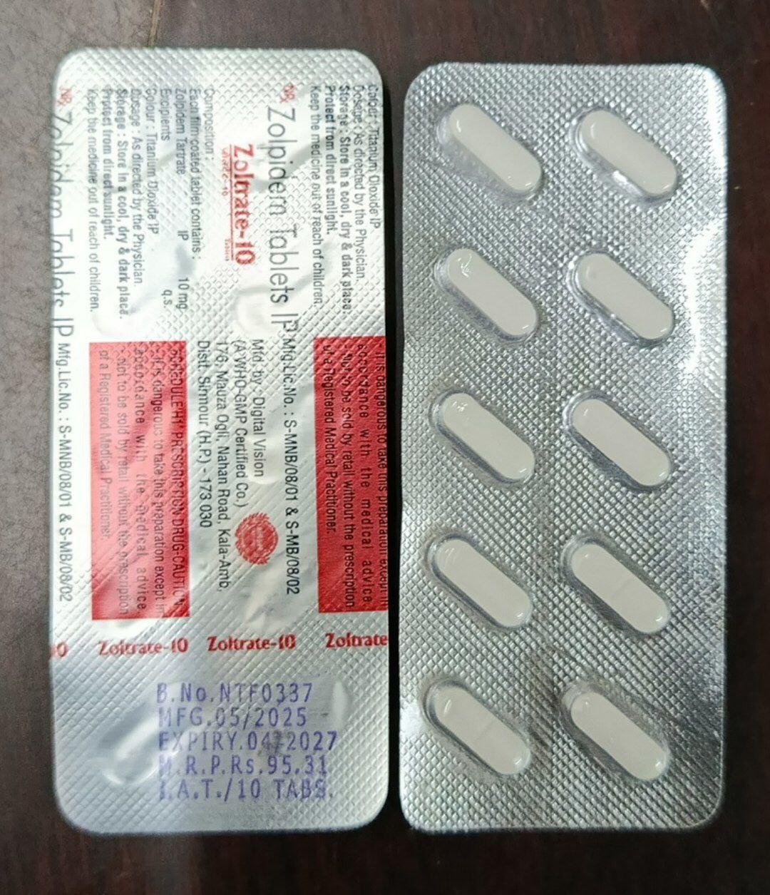 Ambien 10mg Zoltrate 360 pills